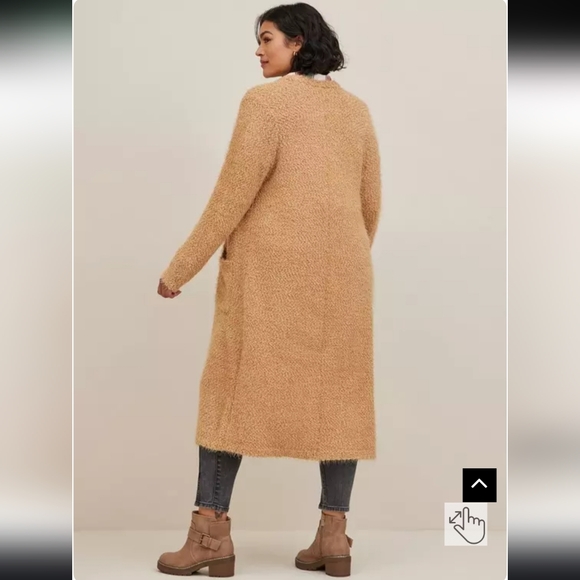 Torrid Popcorn Duster Open Front Sweater - Picture 6 of 7